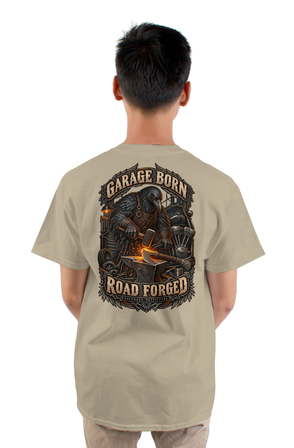 RavenAxe Garage Born Road Forged Tee
